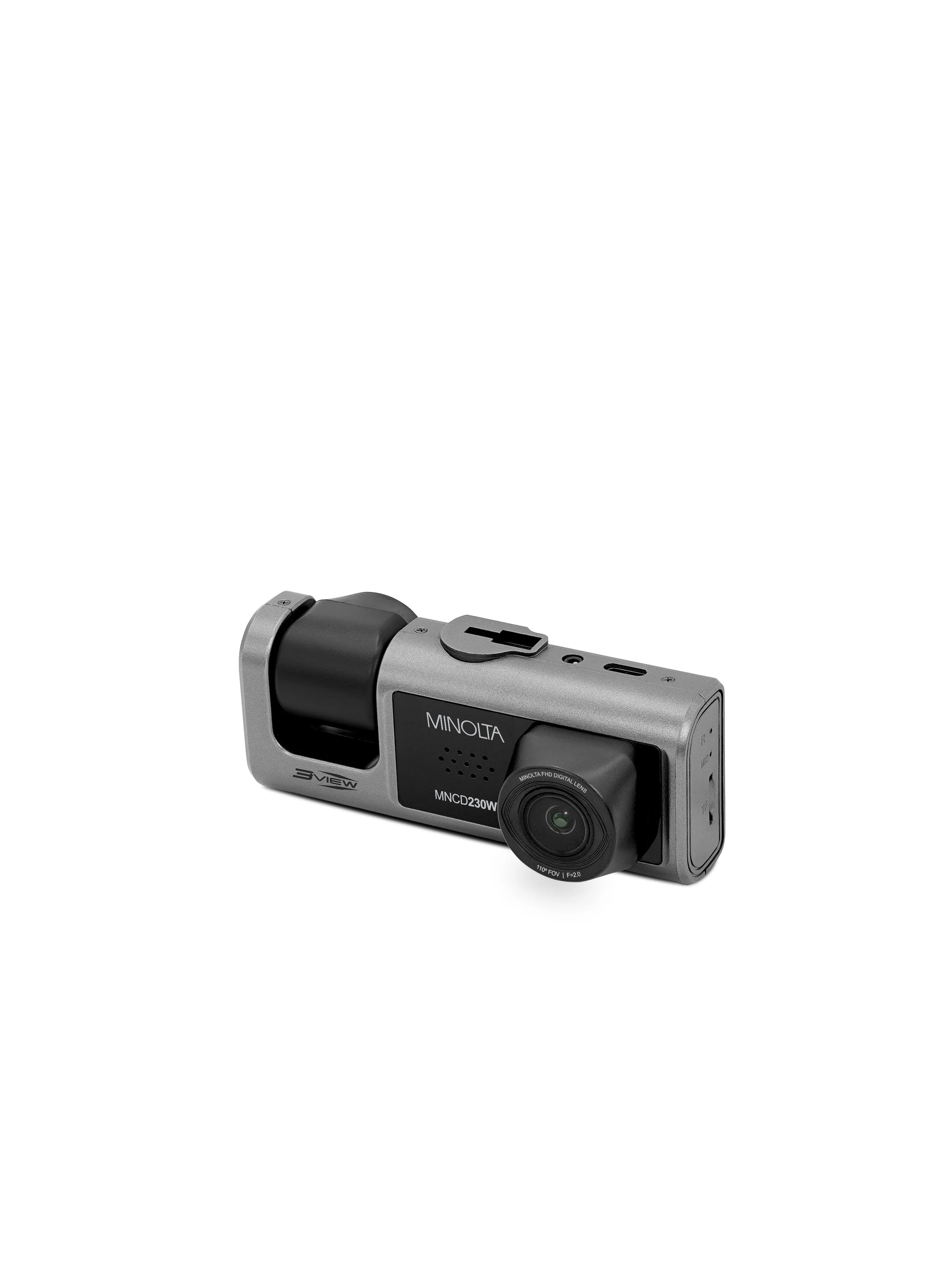 3VIEW® MNCD230WT 1080P Dash Camera w/3-Channel Recording with WiFi
